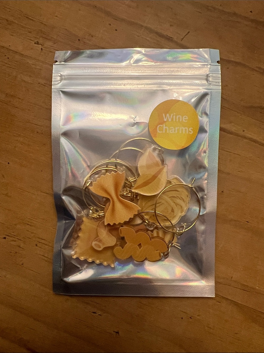 Pasta Wine Glass Charms Set of 8